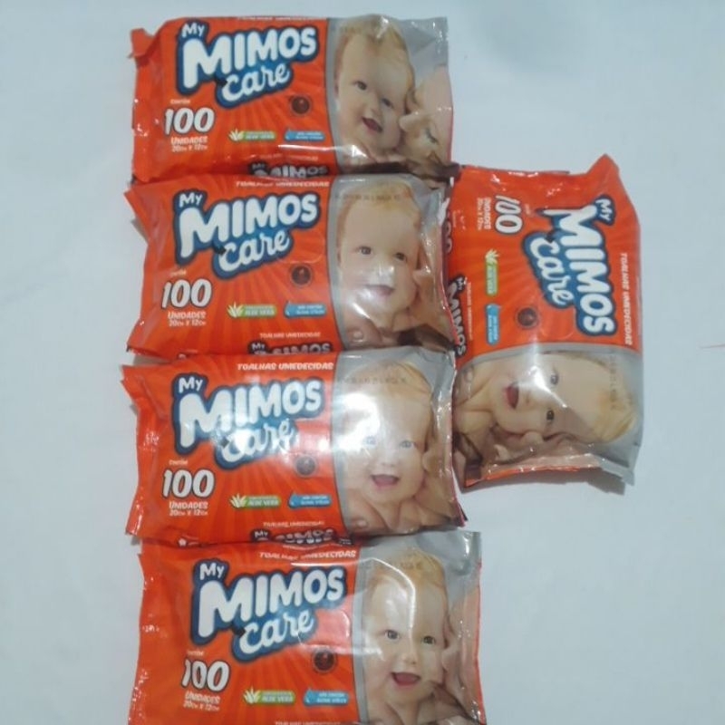 5 Pacotes de Lencinhos Umedecidos Barato My Mimos Care(Total 500 Unidades) - Toalhas Umedecidas | Lenços umedecidos | Lencinhos | cada Pacote com 100 unidades | Tamanho 20cm x 12 cm (Marca My Mimos Care)