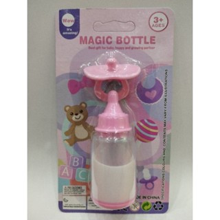 Brinquedo Mamadeira + Chupeta - Mamadeira com liquido Magico c/2 peças Mamadeira para Boneca