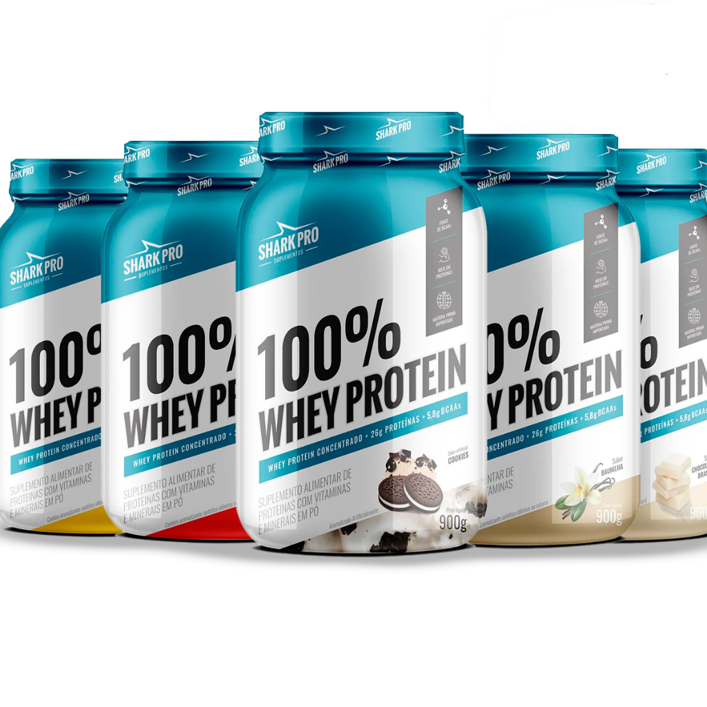 Whey Protein 100% Concentrado  900g Shark Pro