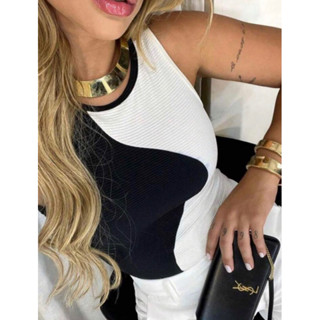 Body Feminino Bicolor em Oferta na Shopee
