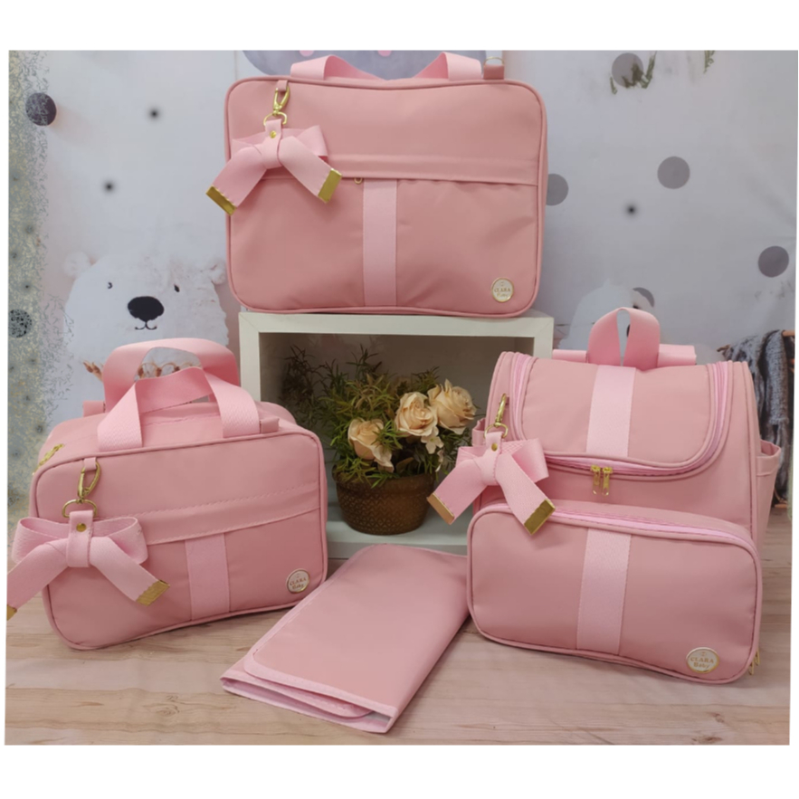 bolsas bebê de maternidade 4peças com mochila  menino menina térmica  impermeável em Oferta na Shopee