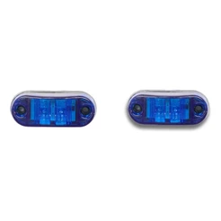 Par Lanterna Delimitadora Azul Led 12v 24v Caminhão Baú