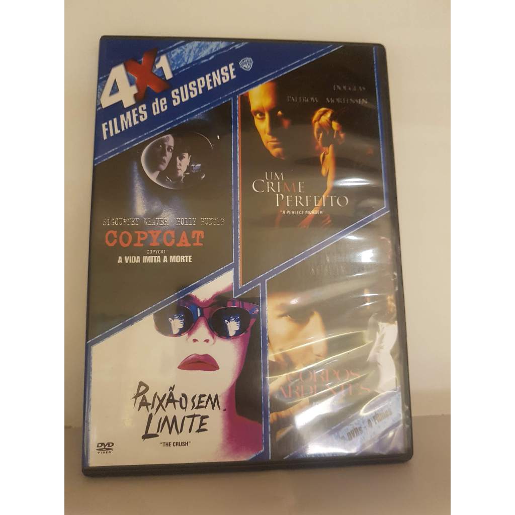 Copycat - Um crime perfeito - Corpos ardentes - Paixão sem limites - 4 filmes - DVD original