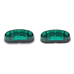 Par Lanterna Delimitadora Verde Led 12v 24v Caminhão Baú
