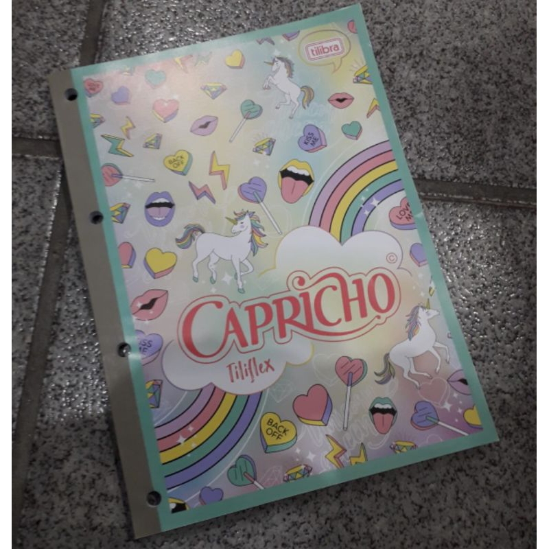 Bloco de fichário Capricho 96 folhas antigo vintage raro anos 2000