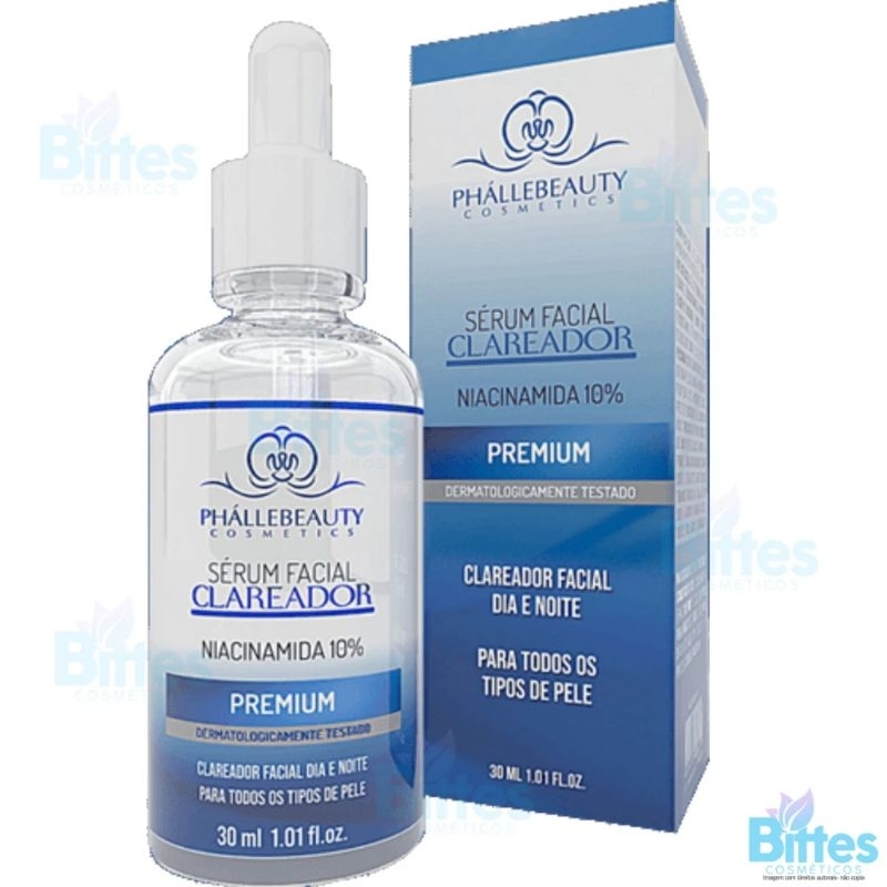 sérum facial clareador niacinamida 10%PHALLEBEAUTY..