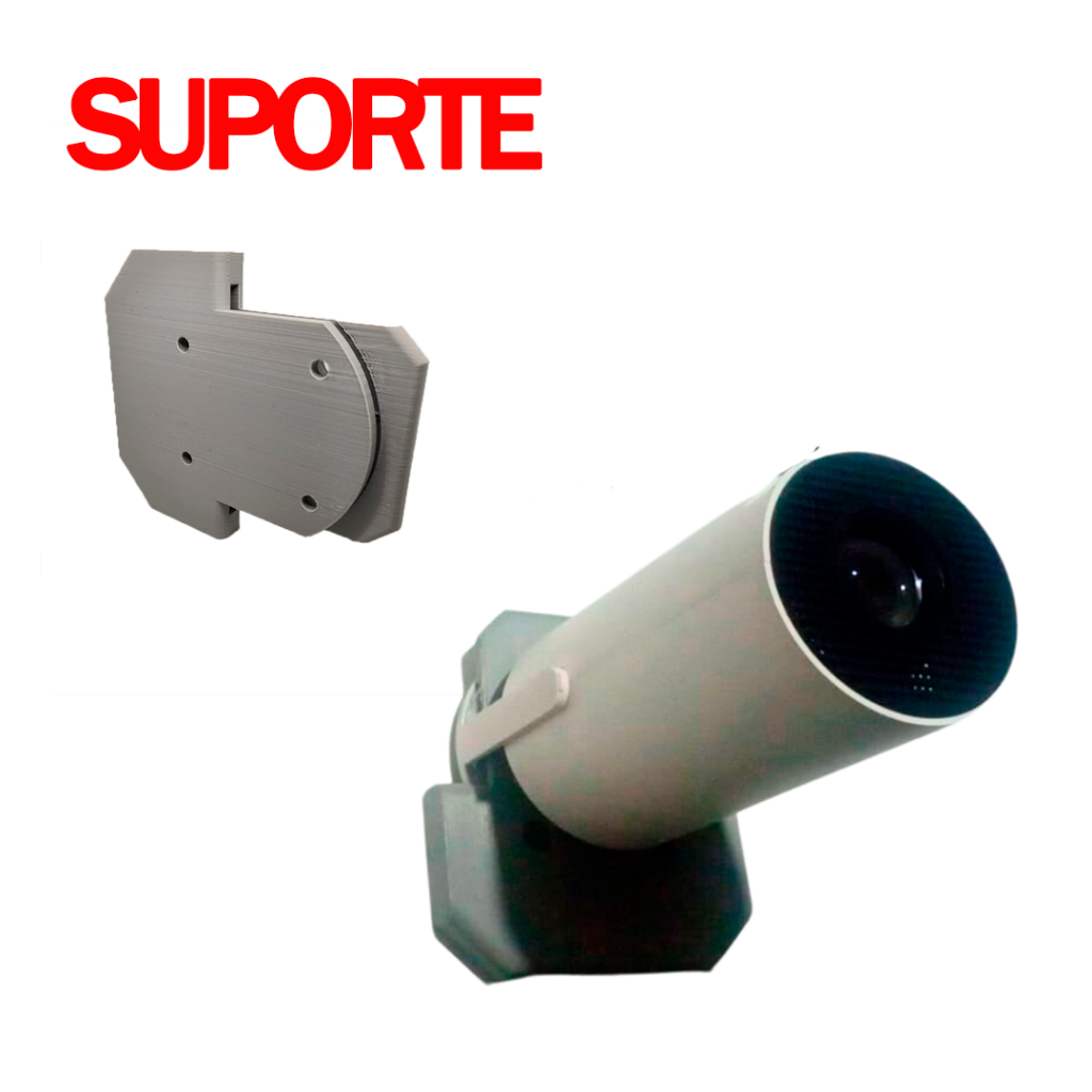 Suporte De Teto E Parede Para Retroprojetor Projetor Smart Samsung Freestyle ou mini hy300