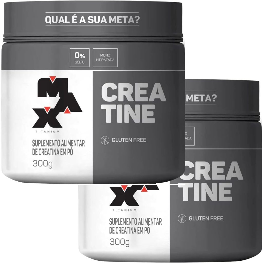 Kit 2x Creatina 300g Max Titanium