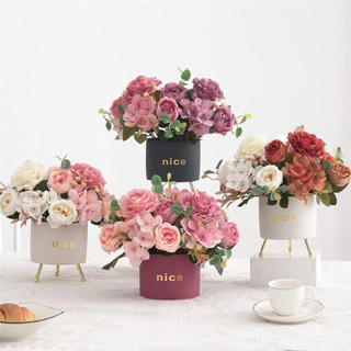 Rosas Flores Artificial Floral Folhagem P/ Decoração Casamento, Arranjos, Decorar Festas