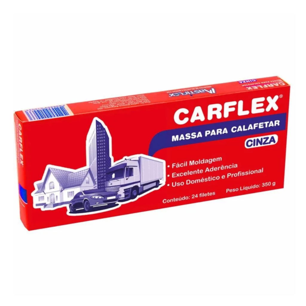 Massa Para Calafetar Carflex Cinza 24 Filetes 350g