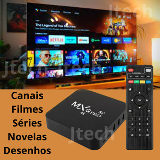 Smart Tv Box Mxq Pro 4K 128gb RAM / 512gb Memória Wifi 2.4 / 5G Android 11 Conversor