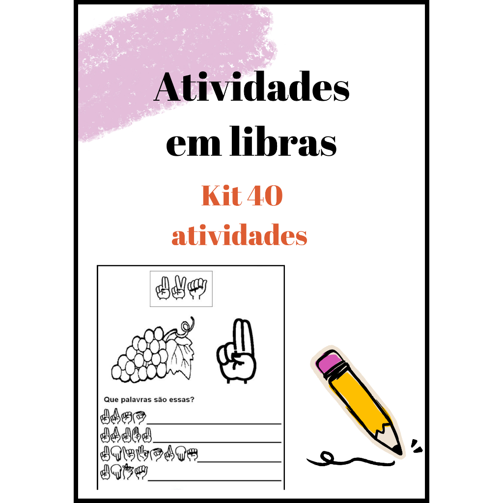 Apostila Atividades Aprendendo Em Libras Para Crianças
