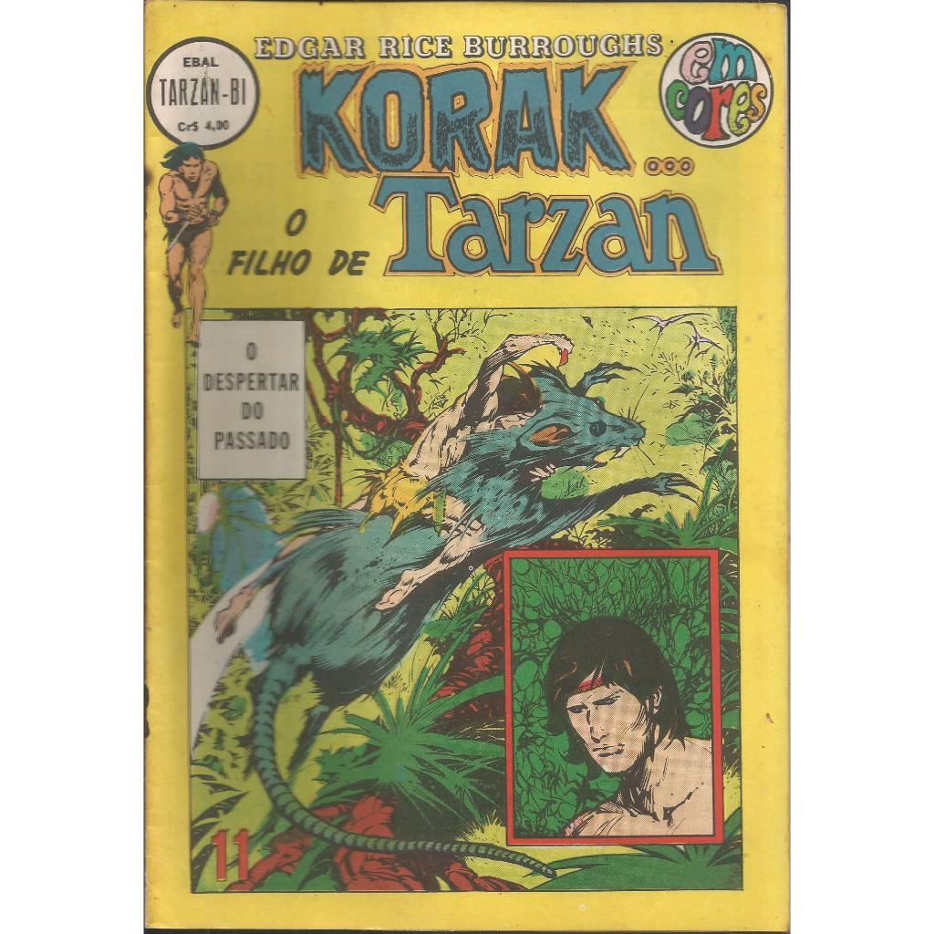 Hq Korak O Filho De Tarzan Em Cores Nº 11 Editora Ebal