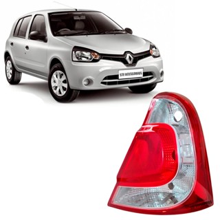LANTERNA CLIO HATCH 2013 2014 2015 ACRÍLICO VERMELHA LD