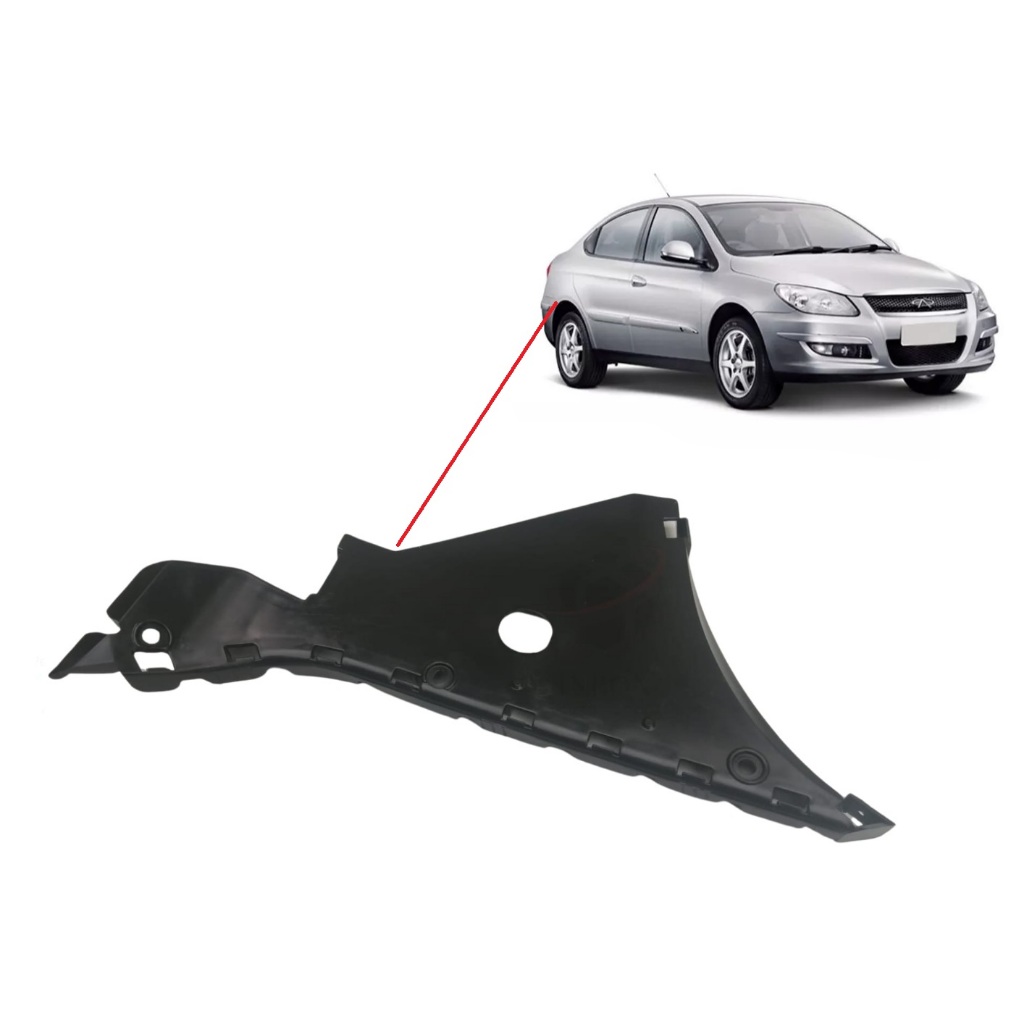 Suporte Guia Para-choque Traseiro Chery Cielo Sedan Direito M11-2804512