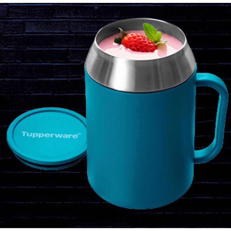 Caneca Térmica Inox Com Tampa 400ml Tupperware