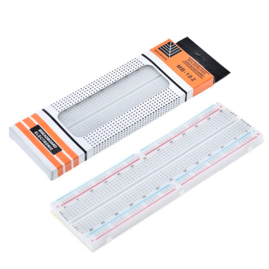 Protoboard Arduino Breadboard 830 Pontos Furos Pinos Mb102 Hc-06 em Oferta na Shopee