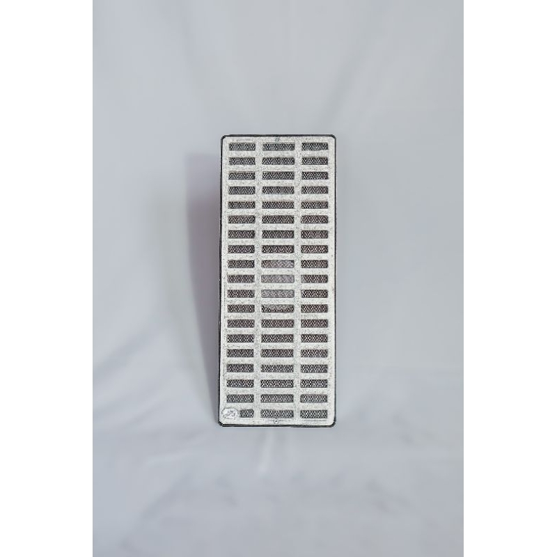 Ralo linear 20x50 com caixa coletora de 100mm mais tela anti inseto Marca JR Grelhas.