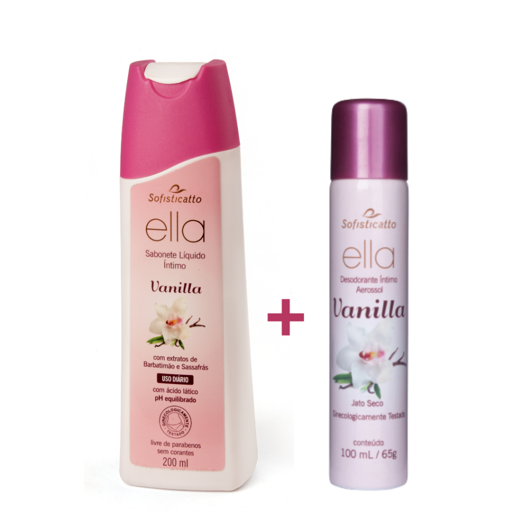 Kit Sabonete Íntimo + Desodorante Íntimo Aerossol Vanilla Sofisticatto