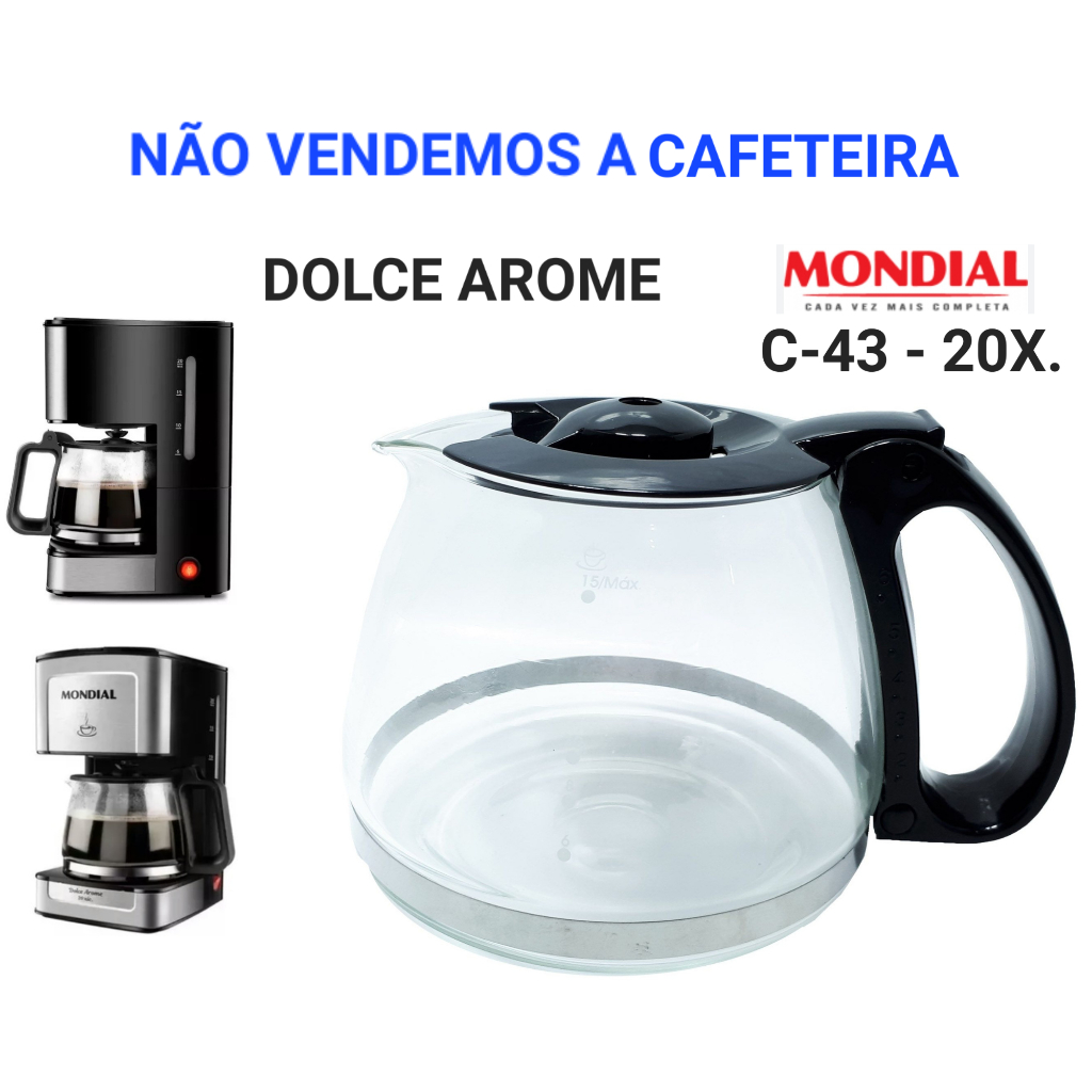 Jarra Cafeteira Dolce Arome - C-43-20x - MONDIAL- 20 Xícaras - COMPATÍVEL
