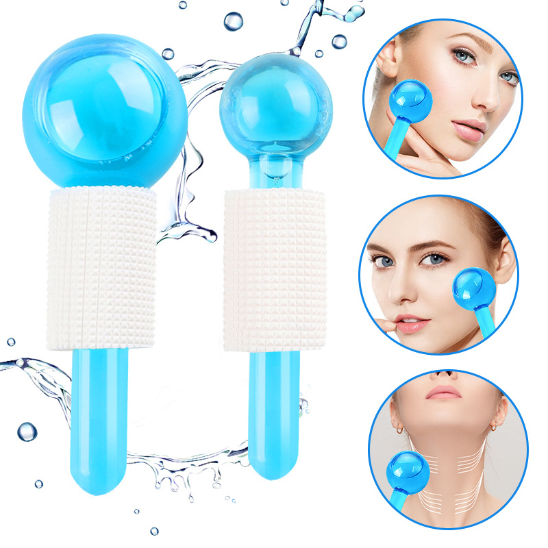 Esfera de cromoterapia Ice Globes Para Massagem No Rosto Anti Aging Profissional