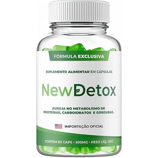 New Detox 60 Capsulas Queima Gordura De Forma Natural