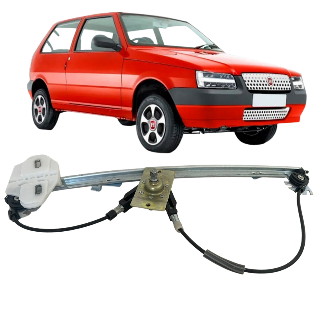 Máquina De Vidro Manual Uno 2 Portas 1985 Até 2013 Direito