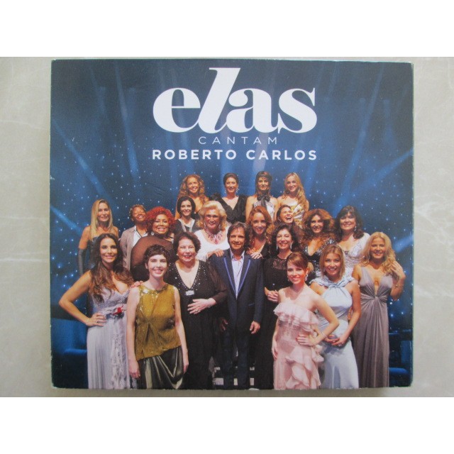 CD DUPLO - ROBERTO CARLOS / Elas Cantam Roberto Carlos / Completo / Luxo / Com 2 Encartes de 24 Paginas/ CDs Originais / Midia Dos CDs / Impecável   no estojo  original Digipack