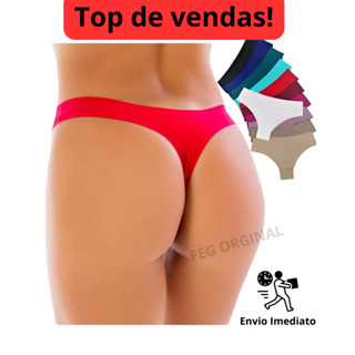 Kit 10 Calcinha FIO DENTAL Sem Costura Corte a Laser Não Marca