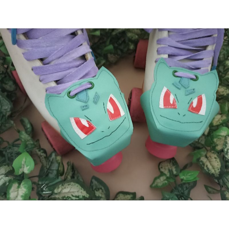 Toe cap protetor de patins ponteira para quad toe guard Pokemon Bulbassauro