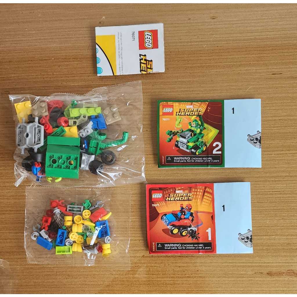 Lego Super Heroes Spider Man X Scorpion 76071 Sem Caixa