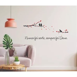 Adesivo Decorativo Galhos E Pássaros Sempre Foi Deus 1,10x50