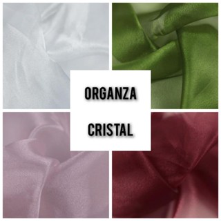 1 Metro Tecido Organza Cristal - 1mt Comp x 1.50mt lLarg.