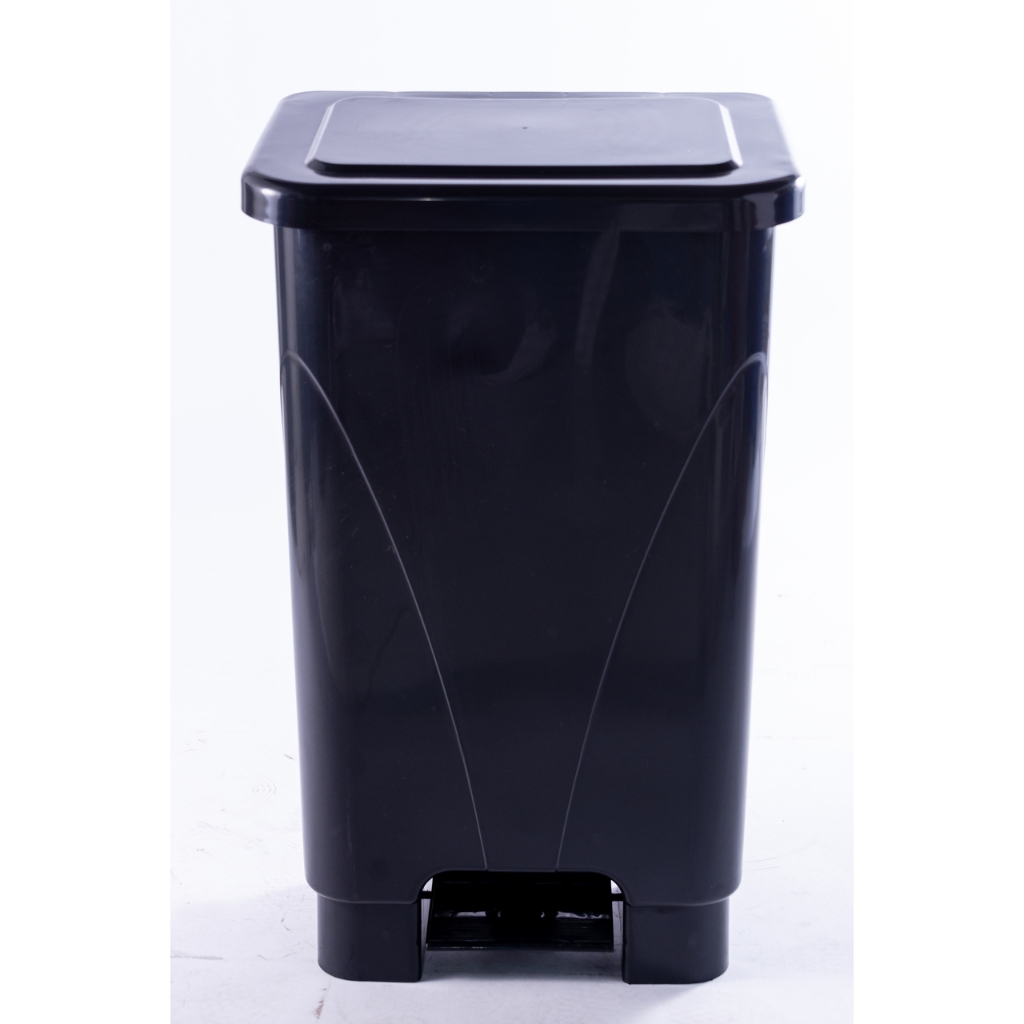 Lixeira Pedal 25 L Retangular Resistente para Cozinha  Escritório  Cozinha Banheiro