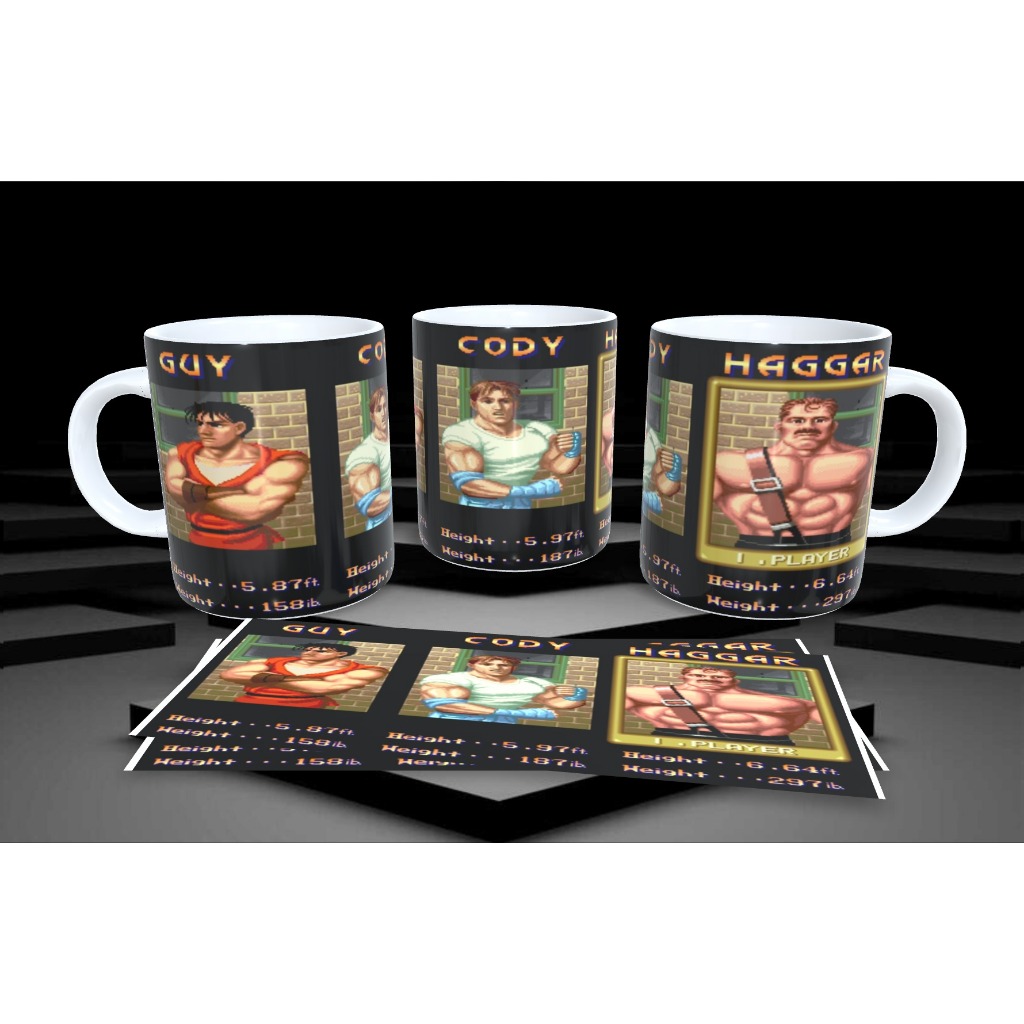 Caneca Personalizada Final Fight  - Super Nintendo Jogo Vintage