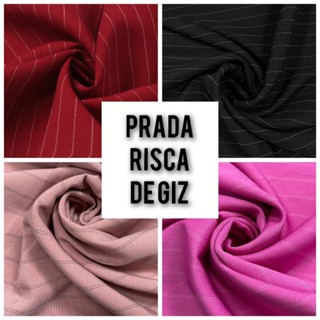 Tecido prada risca de giz - 1mt comp x 1,50mt larg.