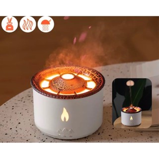 Umidificador Vulção de ar chama lâmpada aromaterapia difusor elétrica umidificadores para casa óleos essenciais pronto entrega