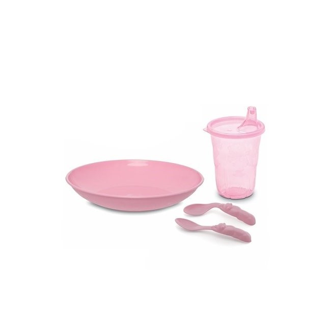 Kit de Alimentação Infantil Rosa