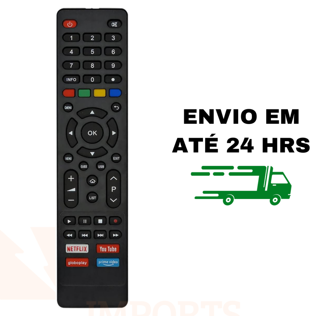Controle Tv Philco Smart /led Tecla Netflix GloboPlay You Tube Compatível Philco GT-A8234