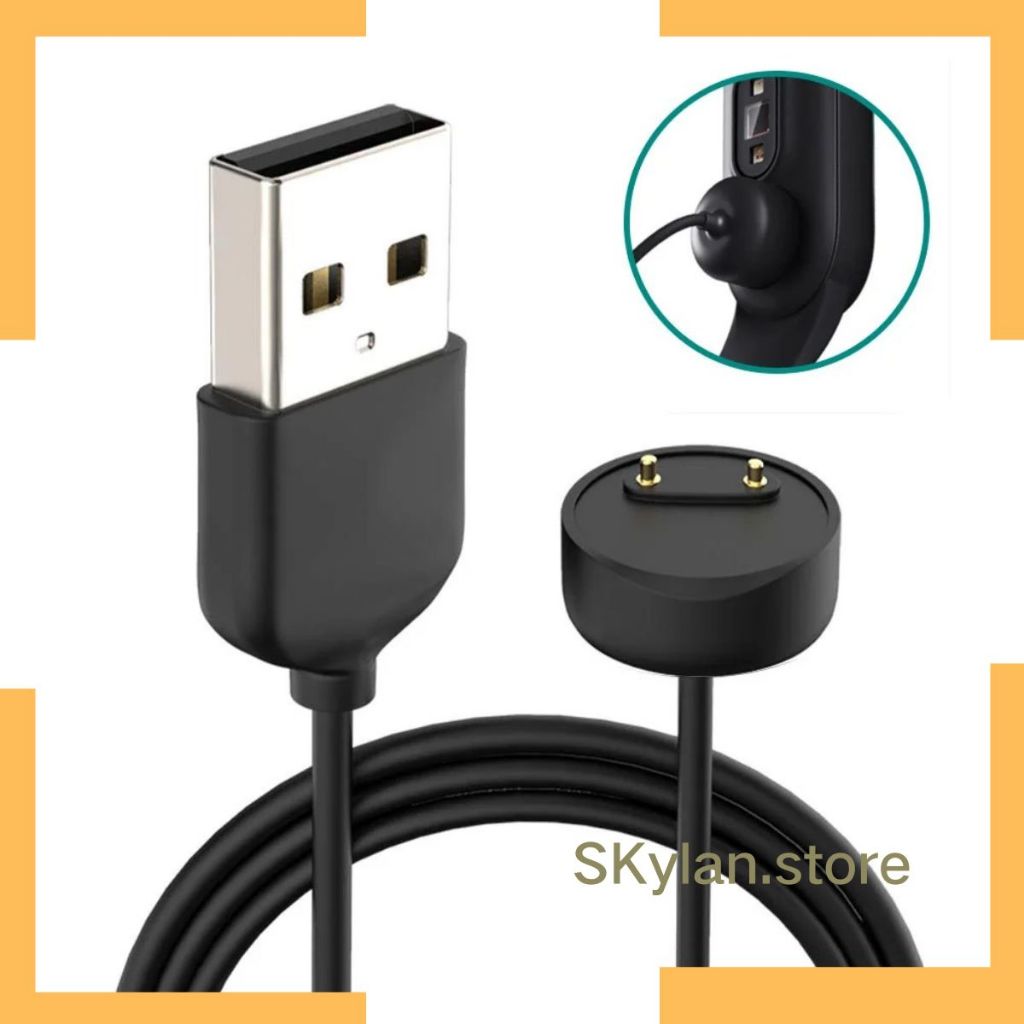 Cabo Carregador Usb Para Relogio Smartband Xiaomi Mi Band 5/6