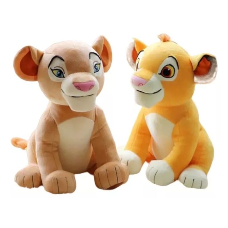 Simba ou Nala Pelúcia 30cm Filme O Rei Leão Fofo E Macio