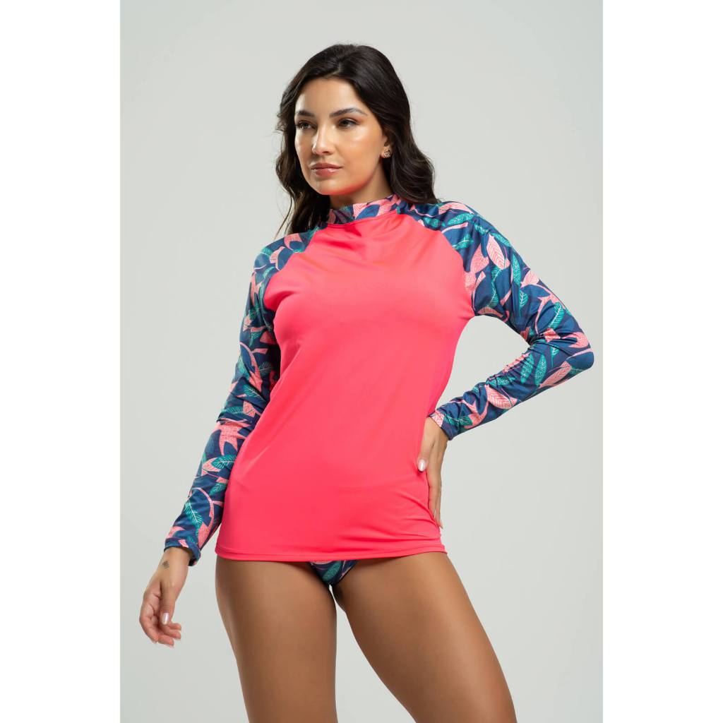 Blusa Feminina Térmica Manga Longa Proteção Uv 50+ em Oferta na Shopee