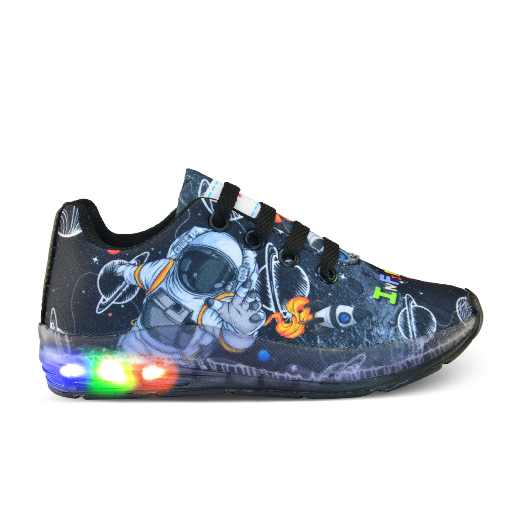 Tênis Masculino Infantil Astronauta Led Escolar em Oferta na Shopee