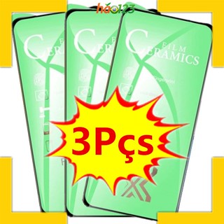 KIT Com 3 Película De Cerâmica 3D/9D Toda Não Quebra Celular Tela Pelicula Telefone Compatível Para Samsung Galaxy S8 S9 S10 S 10 Plus S20 Fe S21 S22 S23 Ultra