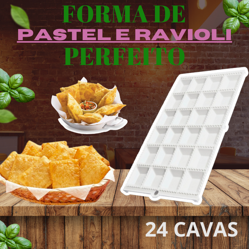 Forma Para Modelar Ravioli Mini Pasteis Massa Com 24 Cavas Cavidades em Oferta na Shopee