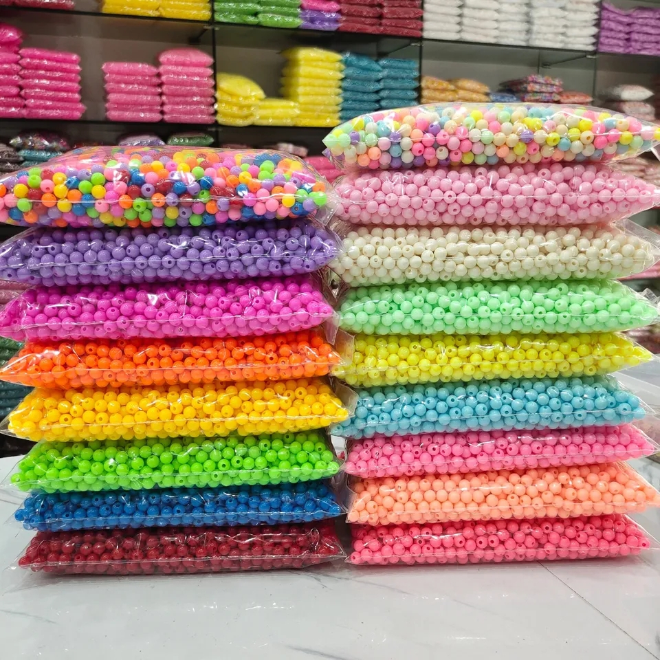 Kit de Miçangas Bijuterias Acessórios Artesanato DIY 20 pacotes sortidos Total 2000 pçs+1rolo 10 metros fio silicone beaded bag macramé  pulseira de miçanga com fio de silicone DIY Colar de missanga como fazer pulseira de miçanga