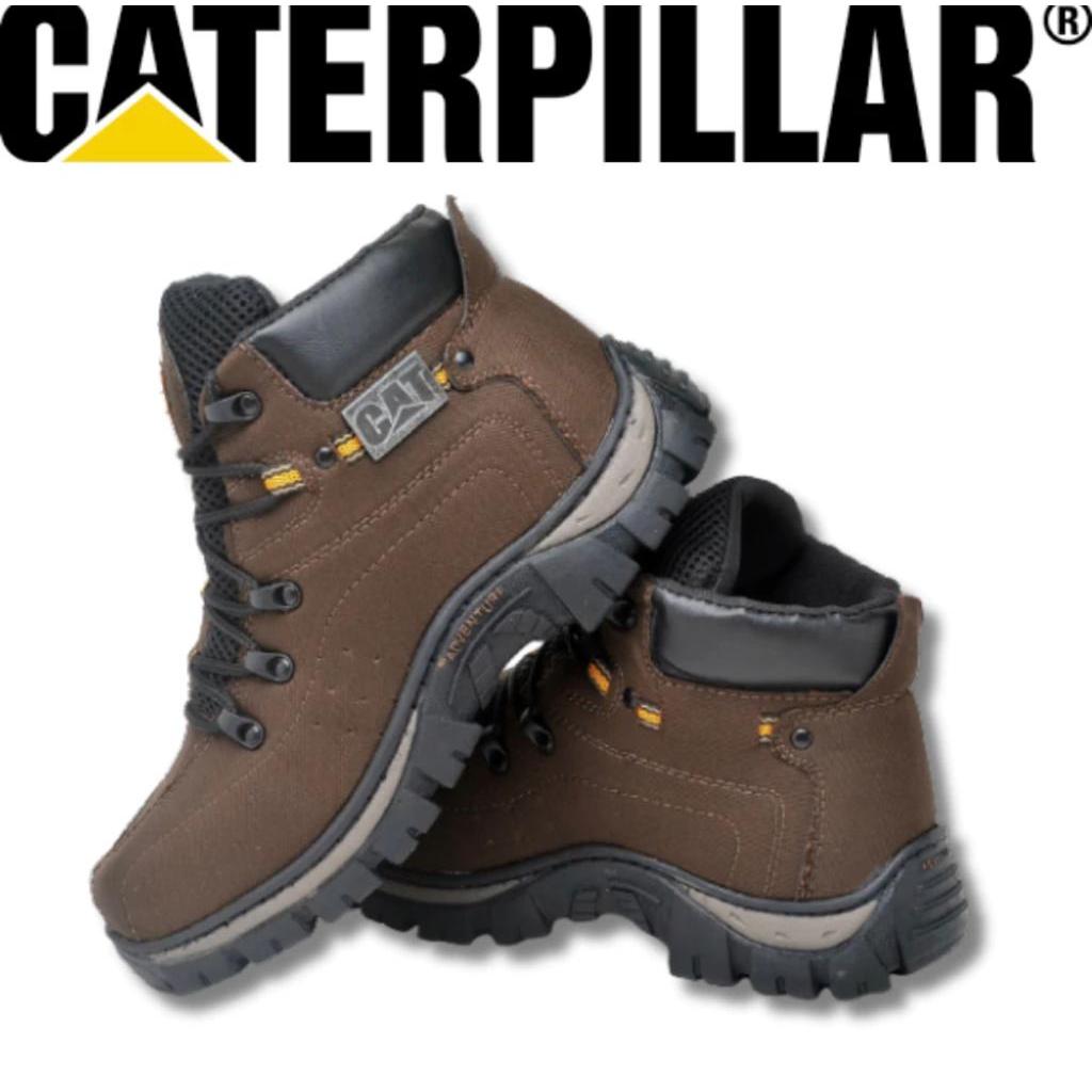Bota Coturno Masculina Adventure Caterpillar de Couro Costurado Reforçado Original Oferta Barato em Oferta na Shopee