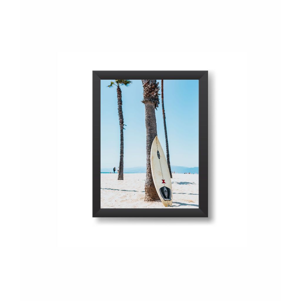 Quadro Decorativo Surf Surfista Ondas Mar Decoração Esportes Casa Quarto Moldura 20x30cm Madeira Vidro