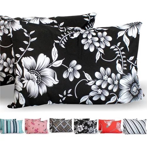 Kit 10 Fronhas Estampadas para Travesseiro Microfibra Padrão Diversas Estampas 170 fios em Oferta na Shopee