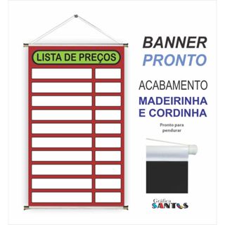 Banner pronto tema: (tabela/promoçao/ofert) - REF 435 obs.nao acrescentamos informaçoes na arte